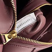 Bottega Veneta Brick Cassette Burgundy Bag Size 24x14x10CM - 2