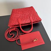 Bottega Veneta Cabat Red Bag Size 22x7x16CM - 4