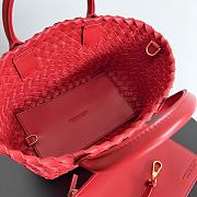 Bottega Veneta Cabat Red Bag Size 22x7x16CM - 3