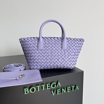 Bottega Veneta Cabat Purple Bag Size 22x7x16CM