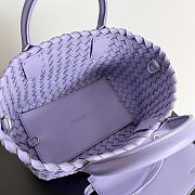 Bottega Veneta Cabat Purple Bag Size 22x7x16CM - 4