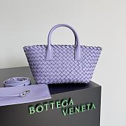 Bottega Veneta Cabat Purple Bag Size 22x7x16CM - 5