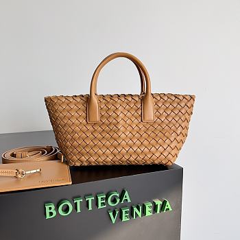 Bottega Veneta Cabat Caramel Bag Size 22x7x16CM