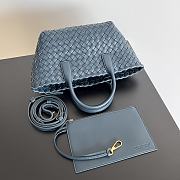 Bottega Veneta Cabat Navy Bag Size 22x7x16CM - 5
