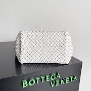 Bottega Veneta Cabat White Heart Bag Size 22x7x16CM - 6
