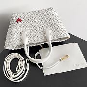 Bottega Veneta Cabat White Heart Bag Size 22x7x16CM - 3
