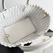Bottega Veneta Cabat White Heart Bag Size 22x7x16CM - 2