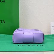 Bottega Veneta Cassette Tote Purple Bag Size 22x16x5cm - 6