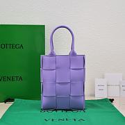 Bottega Veneta Cassette Tote Purple Bag Size 22x16x5cm - 5