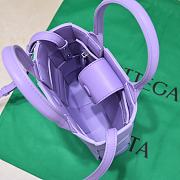Bottega Veneta Cassette Tote Purple Bag Size 22x16x5cm - 4