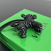 Bottega Veneta Dog Charm Black Size 8x7x2cm - 4