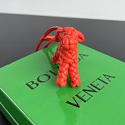 Bottega Veneta Dog Charm Red Size 8x7x2cm - 3
