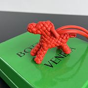 Bottega Veneta Dog Charm Red Size 8x7x2cm - 5