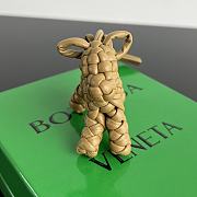 Bottega Veneta Dog Charm Yellow Size 8x7x2cm - 5