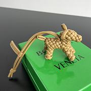 Bottega Veneta Dog Charm Yellow Size 8x7x2cm - 2