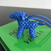 Bottega Veneta Dog Charm Blue Size 8x7x2cm - 1