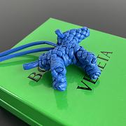 Bottega Veneta Dog Charm Blue Size 8x7x2cm - 4