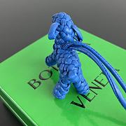 Bottega Veneta Dog Charm Blue Size 8x7x2cm - 3