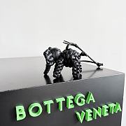 Bottega Veneta Elephant Charm Black Size 7x10x6cm - 6