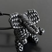 Bottega Veneta Elephant Charm Black Size 7x10x6cm - 4