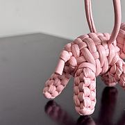 Bottega Veneta Elephant Charm Pink Size 7x10x6cm - 3