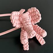 Bottega Veneta Elephant Charm Pink Size 7x10x6cm - 2
