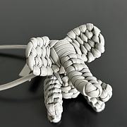 Bottega Veneta Elephant Charm Grey Size 7x10x6cm - 3
