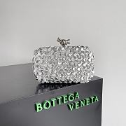 Bottega Veneta Gold Knot Minaudiere Silver Clutch 20x6x12CM - 4
