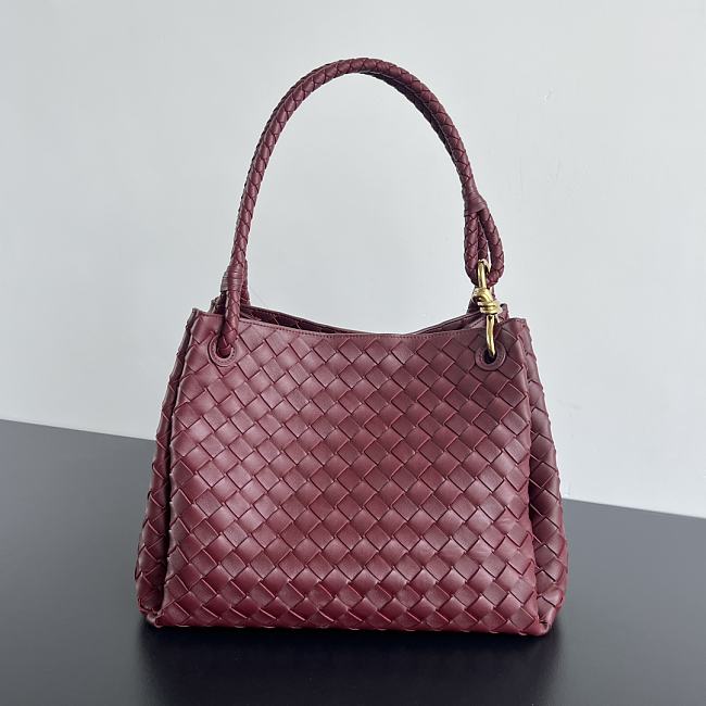 Bottega Veneta intrecciato Burgundy Bag Size 30x26x20CM - 1