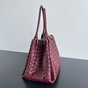 Bottega Veneta intrecciato Burgundy Bag Size 30x26x20CM - 6