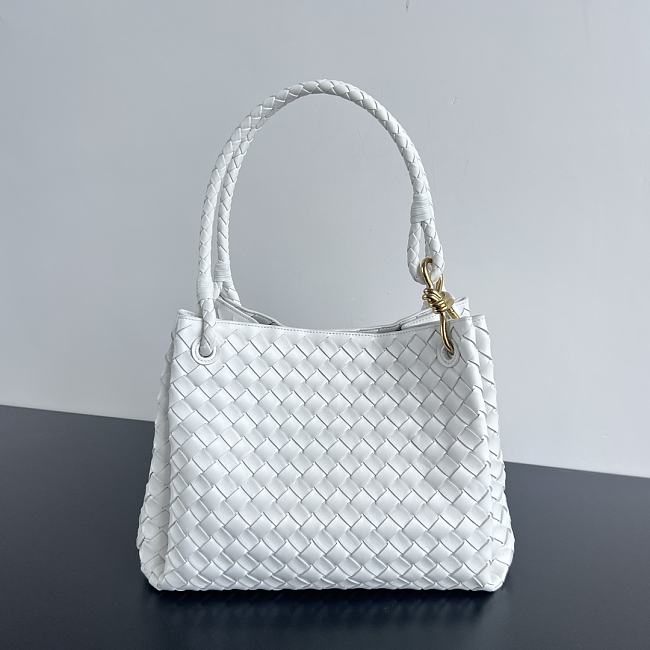 Bottega Veneta intrecciato White Bag Size 30x26x20CM - 1