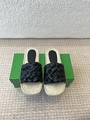 Bottega Veneta Jack Mule Espadrille Leather Black - 2