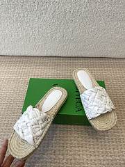 Bottega Veneta Jack Mule Espadrille Leather White - 3