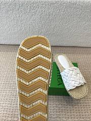 Bottega Veneta Jack Mule Espadrille Leather White - 5