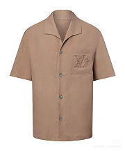 LV Embroidered Summer Shirt Mocha - 4