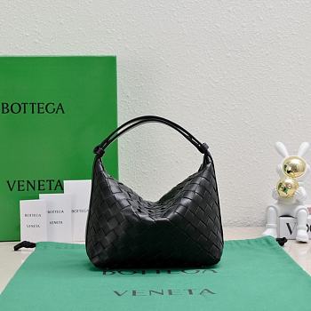 Bottega Veneta Wallace Bag Black Size 22x13x9.5cm