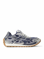 Bottega Veneta Orbit Sneakers Navy Blue Silver - 4