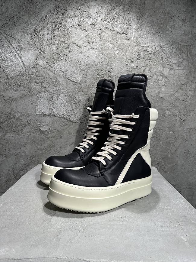 Rick Owens Bumper Geobasket High-top Patent Black - 1