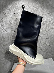 Rick Owens DRKSHDW Black Fogachine Sneak Boots - 5