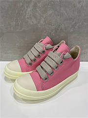Rick Owens Jumbo Lace Recycled Puffer Low Canvas Pink - 4