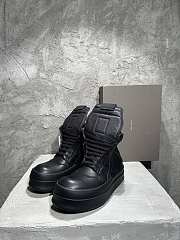 Rick Owens Mega Bumper Geobasket High Patent Black - 1
