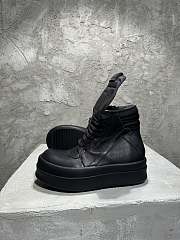 Rick Owens Mega Bumper Geobasket High Patent Black - 2