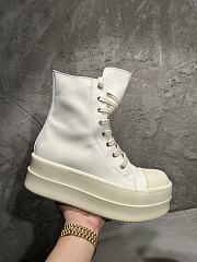 Rick Owens Mega Bumper High-top Patent White - 3