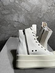 Rick Owens Mega Bumper High-top Patent White - 2