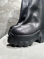 Rick Owens Mega Tractor Leather ankle Boots Black - 5
