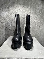 Rick Owens Mega Tractor Leather ankle Boots Black - 2