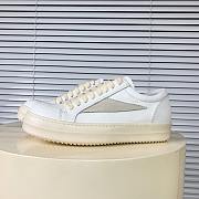 Rick Owens Panelled Leather Sneakers White - 5