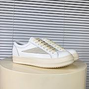 Rick Owens Panelled Leather Sneakers White - 4