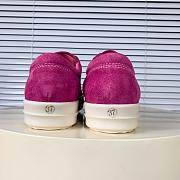 Rick Owens Panelled Velvet Sneakers Pink - 4