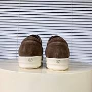 Rick Owens Panelled Velvet Sneakers Brown - 3